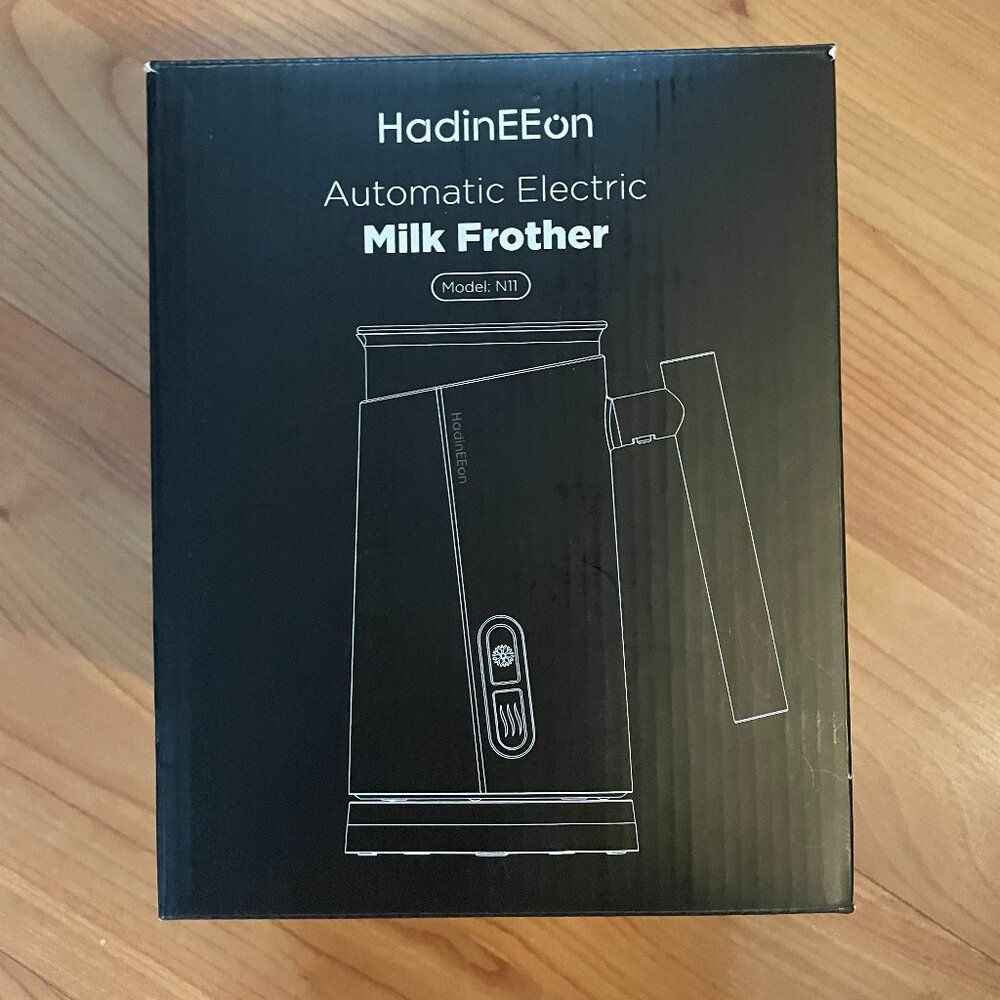 NIB HadinEEon Automatic Electric Milk Frother N11 140F Hot & Cold Foam Maker. - Picture 2 of 8
